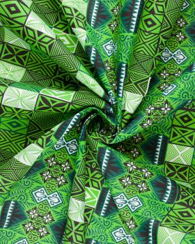 Polynesian fabric FARE Green - Tissushop